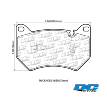 DC Brakes Street STRS+ передние тормозные колодки для AUDI Q5 (FY) (под 338мм диск)