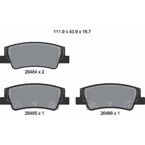 DC Brakes Street STR.S+ задние тормозные колодки для Kia K5/Hyundai Tucson/Sonata (mk8) (2019+)