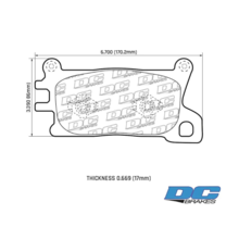 DC brakes Street STRS+ Передние тормозные колодки для Genesis G80/G90/GV70/GV80 (под 360x34мм/380x34мм диск)