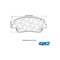 DC Brakes Street STRS+ передние тормозные колодки для Hyundai Genesis G70/Kia Stinger 2.0L (под 345мм диск)