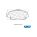 DC Brakes Street STRS+ передние тормозные колодки для Hyundai Genesis G70/Kia Stinger 2.0L (под 345мм диск)