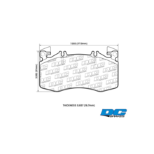 DC Brakes RT2 Передние тормозные колодки для Mercedes A45/A45s/CLA45/GLA45 AMG (w177/w118/h247) (2019+) (под 360мм диск)