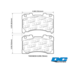 DC Brakes RT2 передние тормозные колодки для Toyota Yaris GR (20+)