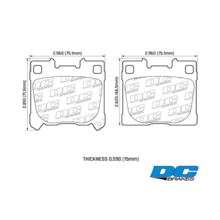 DC Brakes R24 задние тормозные колодки для Toyota Yaris GR (20+)