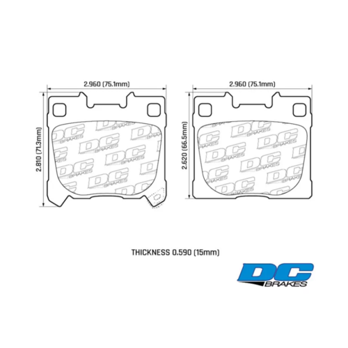 DC Brakes R24 задние тормозные колодки для Toyota Yaris GR (20+)