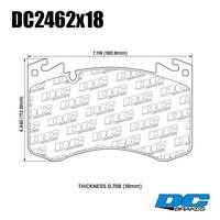 DC Brakes Street HD+ передние тормозные колодки для Range Rover (21+)/Sport (22+) (под 400мм диск)