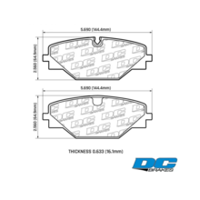 DC Brakes Street HD+ задние тормозные колодки для Range Rover (21+)/Sport (22+) (под 355/370мм диск)