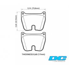 DC Brakes Street STRS+ тормозные колодки (комплект 8 шт.) BREMBO 07.A010.10; JBT FM8P