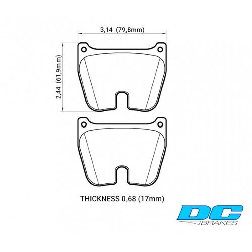 DC Brakes Street STRS+ тормозные колодки (комплект 8 шт.) BREMBO 07.A010.10; JBT FM8P