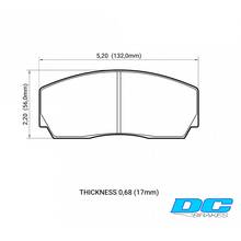 DC Brakes Street STRS+ тормозные колодки для 4pot AP Racing/ALCON/Proma/HPB/Rotora