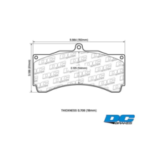 DC brakes R24 тормозные колодки для AP Racing/StopTech/JBT/Alcon/HPB/XYZ/PROMA 6 порш (D54mm)