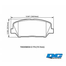 DC Brakes RT.2 передние тормозные колодки для KIA Ceed GT/Optima/Hyundai Veloster/Genesis coupe/I30N
