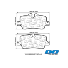 DC Brakes Street STR.S+ задние тормозные колодки для BMW 2/3/4-ser (G42/G20/G22/G26) (под 300мм диск)
