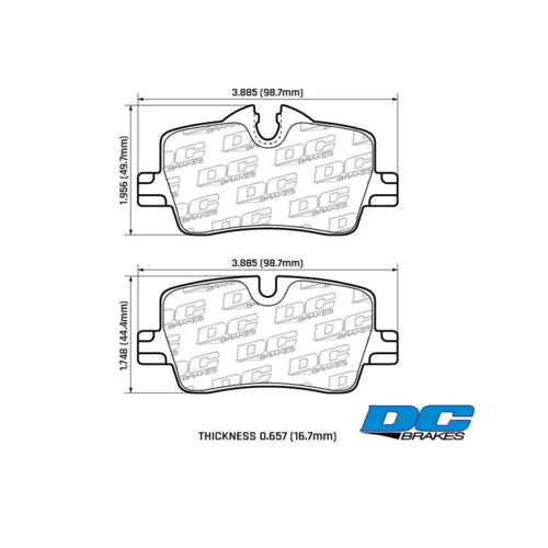 DC Brakes Street STR.S+ задние тормозные колодки для BMW 2/3/4-ser (G42/G20/G22/G26) (под 300мм диск)