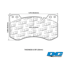 DC Brakes R24 передние тормозные колодки для BMW M3/M4 (G80/G82/G83)