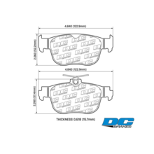 DC Brakes RT.2 задние тормозные колодки для Skoda Octavia (A8)/Karoq/Audi Q2/Leon (KL) (под 272мм диск)