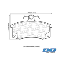 DC Brakes R24 передние тормозные колодки для Lada Samara/Kalina/Granta