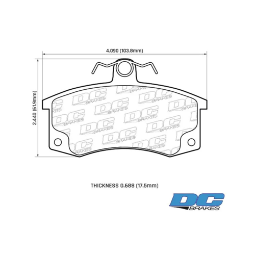 DC Brakes R24 передние тормозные колодки для Lada Samara/Kalina/Granta
