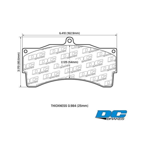 DC Brakes R24 RACING тормозные колодки для AP Racing CP6230D54, CP9665D54, 25mm DC Brakes R24 RACING тормозные колодки для AP Racing CP6230D54, CP9665D54, 25mm