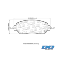 DC brakes Street HD+ передние тормозные колодки для Tank 300 (под 316мм диск)