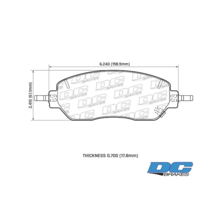 DC brakes Street HD+ передние тормозные колодки для Tank 300 (под 316мм диск)