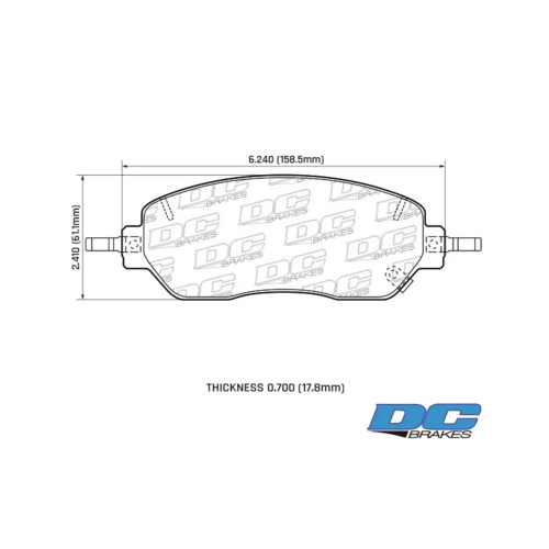DC brakes Street HD+ передние тормозные колодки для Tank 300 (под 316мм диск) DC brakes Street HD+ передние тормозные колодки для Tank 300 (под 316мм диск)