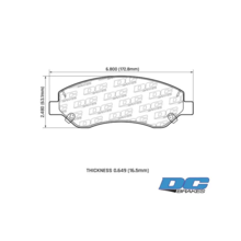 DC brakes Street HD+ передние тормозные колодки для для Tank 500 (под 350мм диск)