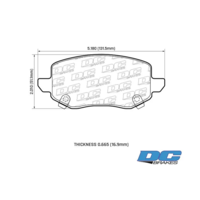 DC brakes Street HD+ задние тормозные колодки для Tank 300/500 (под 323мм диск)