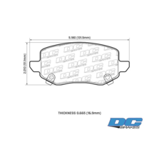 DC brakes Street HD+ задние тормозные колодки для Tank 300/500 (под 323мм диск)