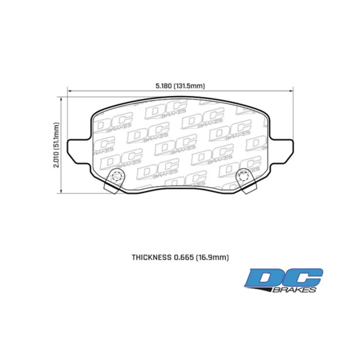 DC brakes Street HD+ задние тормозные колодки для Tank 300/500 (под 323мм диск)