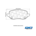 DC brakes Street HD+ задние тормозные колодки для Tank 300/500 (под 323мм диск)