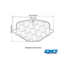 DC Brakes Street STRS+ задние тормозные колодки для Mercedes GLE63/GLS63/G63 (c167/x167/w463a)