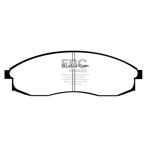 EBC Ultimax передние тормозные колодки DP1082 EBC Ultimax передние тормозные колодки DP1082