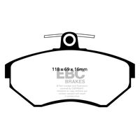 EBC Ultimax передние тормозные колодки DP1112