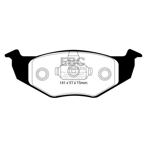 EBC Ultimax передние тормозные колодки DP1137