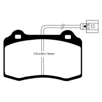 EBC Ultimax передние тормозные колодки DP1140/2