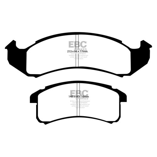 EBC Ultimax передние тормозные колодки DP1142 EBC Ultimax передние тормозные колодки DP1142