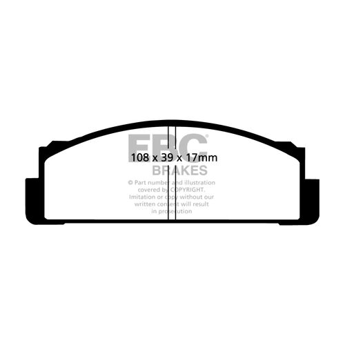 EBC Ultimax передние тормозные колодки DP116 EBC Ultimax передние тормозные колодки DP116