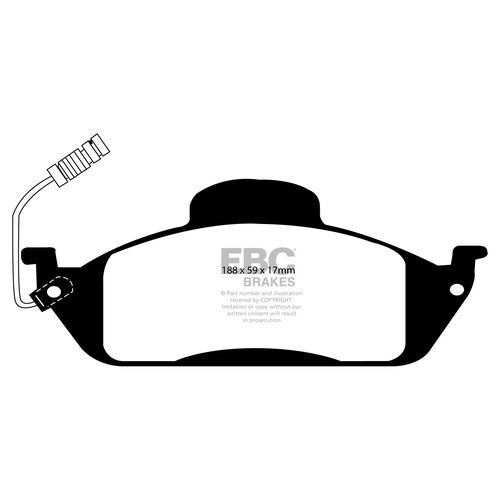 EBC Ultimax передние тормозные колодки DP1232