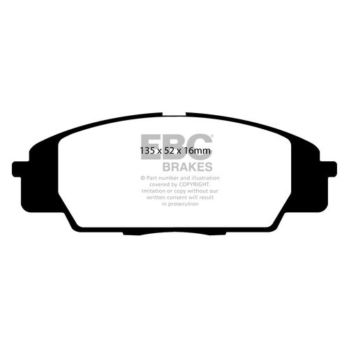 EBC Ultimax передние тормозные колодки для Honda S2000/Civic Type R (EP3/FN2)