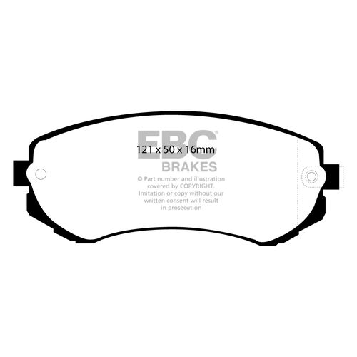 EBC Ultimax задние тормозные колодки для Nissan Patrol Y61 (97-13)