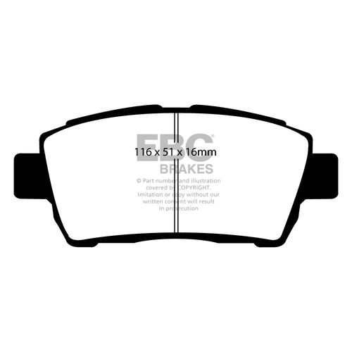 EBC Ultimax передние тормозные колодки DP1295