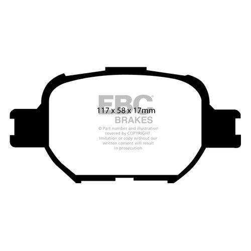 EBC Ultimax передние тормозные колодки для Toyota Celica ZT231/Verossa/Altezza (GXE10)/Will