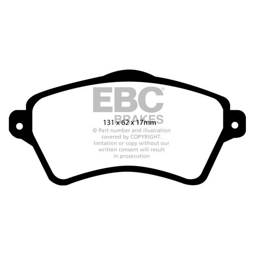 EBC Ultimax передние тормозные колодки DP1352