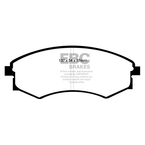 EBC Ultimax передние тормозные колодки DP1358