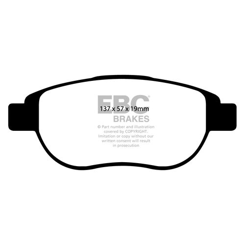 EBC Ultimax передние тормозные колодки для Peugeot 307/308/207/208/Citroen C4/DS3/DS4/DS5