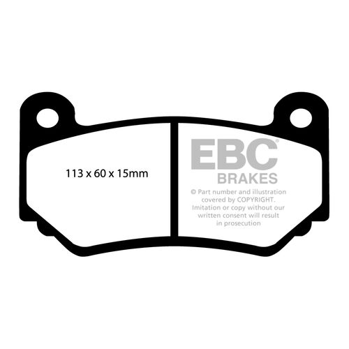 EBC Ultimax передние тормозные колодки Lotus Exige (mk2)/Elise (mk2-3)/Europa/CATERHAM 7