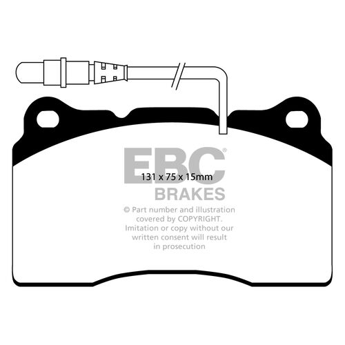 EBC Ultimax передние тормозные колодки DP1419 EBC Ultimax передние тормозные колодки DP1419