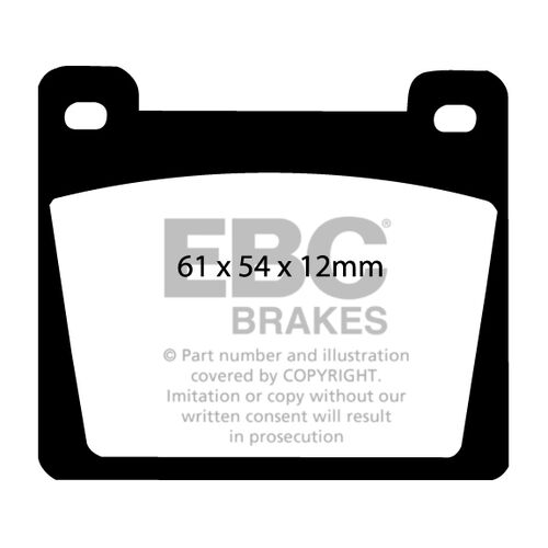 EBC Ultimax передние тормозные колодки DP142 EBC Ultimax передние тормозные колодки DP142