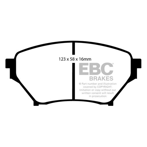 EBC Ultimax передние тормозные колодки DP1452